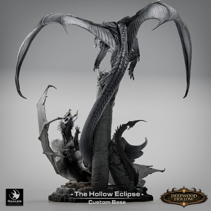 Silver Dragon vs Black Dragon Diorama