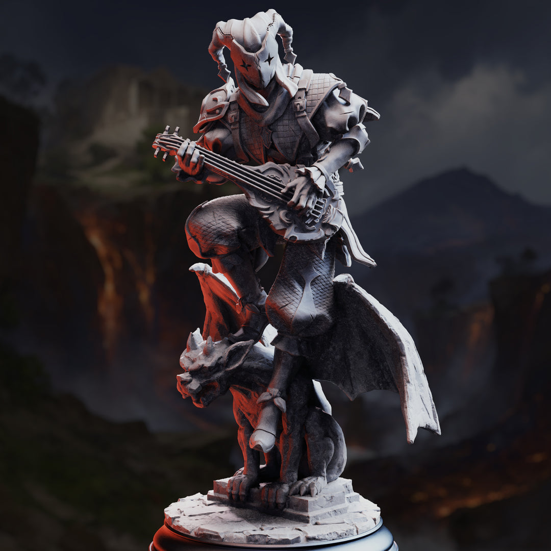 Trickster Devil Reborn - The Travelling Jack unpainted resin demon miniature by DM Stash, 28-32mm DnD tabletop model.