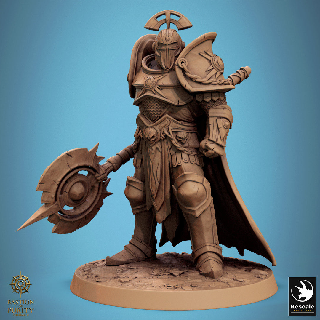 The Radiant Legion unpainted resin character miniature by Rescale Miniatures, 28-32mm DnD tabletop model.