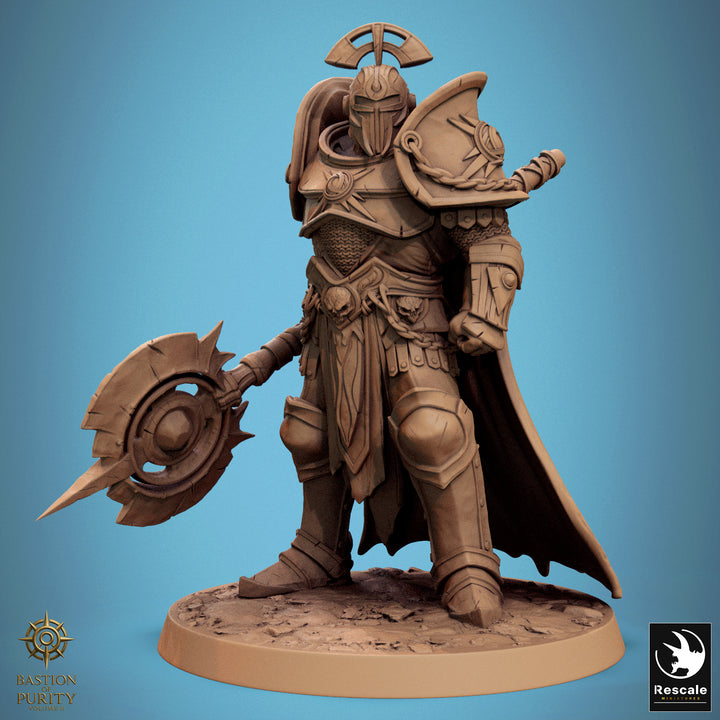 The Radiant Legion unpainted resin character miniature by Rescale Miniatures, 28-32mm DnD tabletop model.