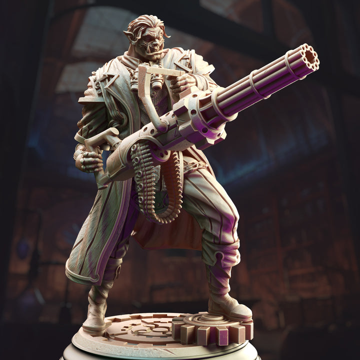 Dapper Half-Orc Artificer - Tomas Lumens