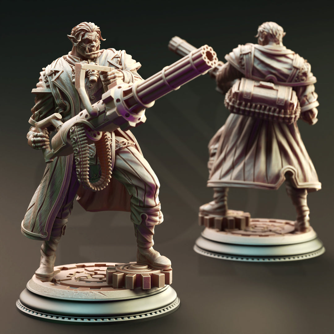Dapper Half-Orc Artificer - Tomas Lumens
