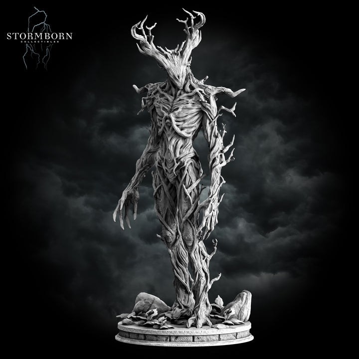 Treant unpainted resin treant miniature by Stormborn Collectibles, 28-32mm DnD tabletop model.