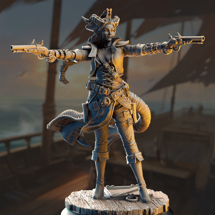 Pirate Tiefling Gunslinger - Trixie "Sureshot" Kelpie
