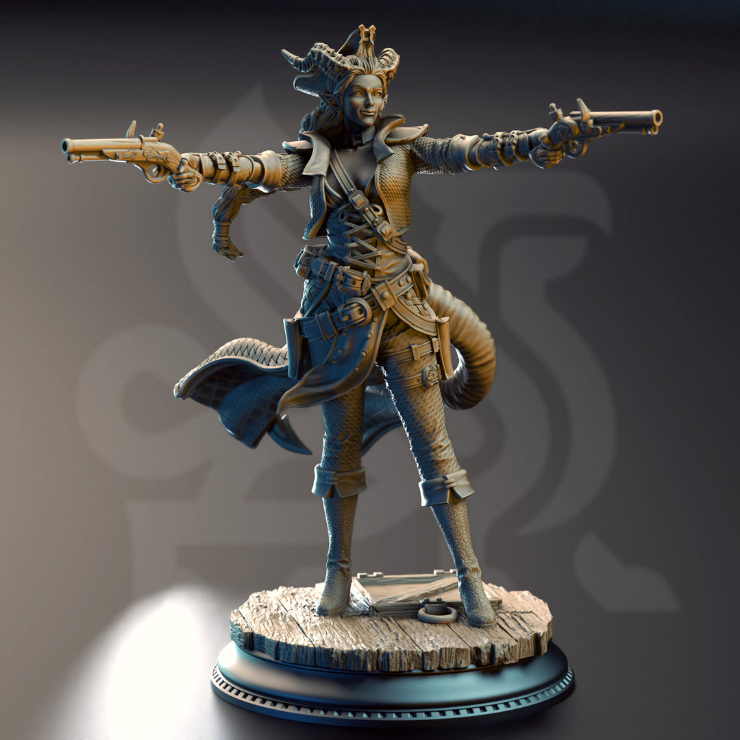 Pirate Tiefling Gunslinger - Trixie "Sureshot" Kelpie