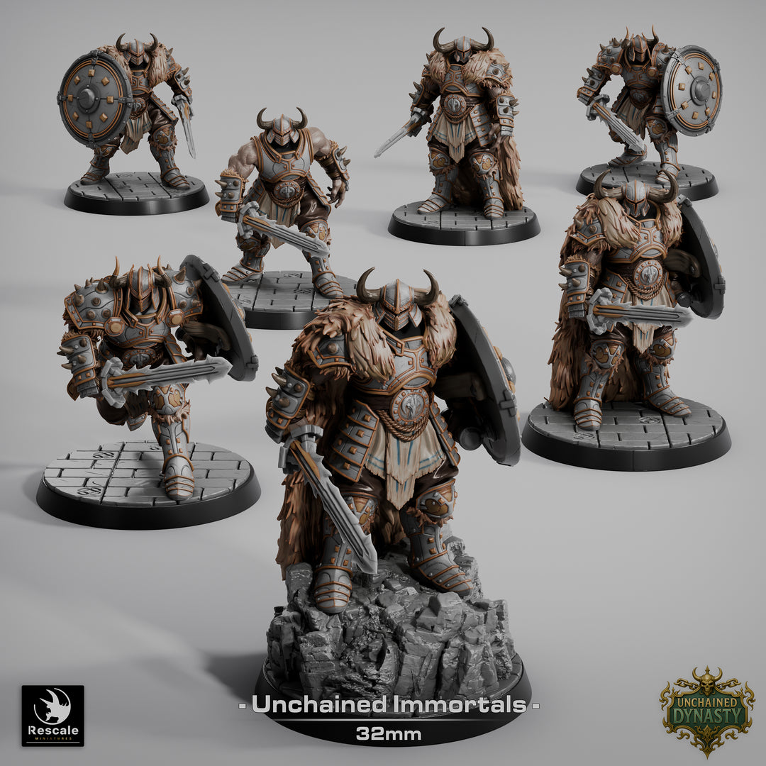 Unchained Immortal Warriors