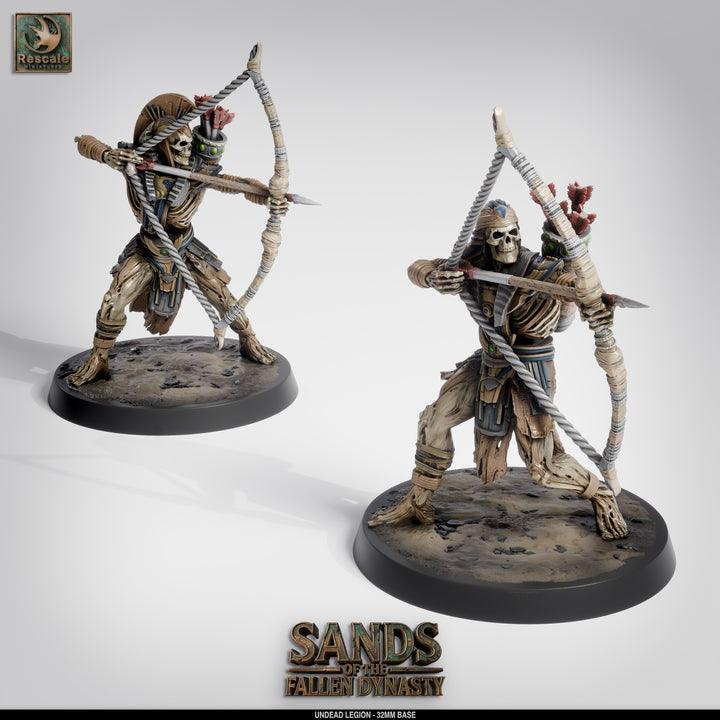 Undead Legion Warriors unpainted resin undead miniature by Rescale Miniatures, 28-32mm DnD tabletop model.