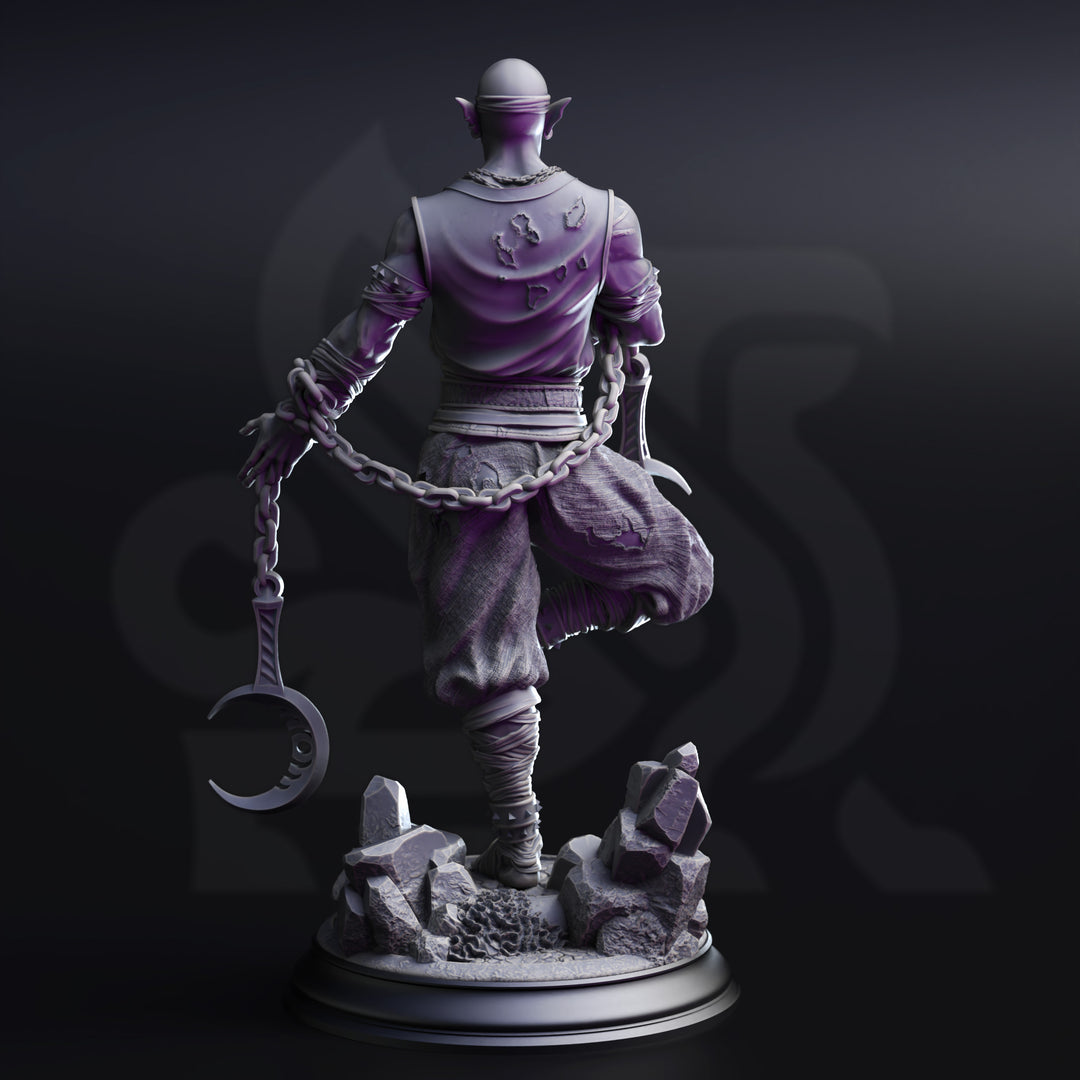 Drow Lunar Monk - Uxas the Reborn