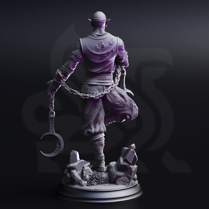 Drow Lunar Monk - Uxas the Reborn