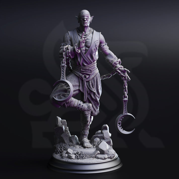 Drow Lunar Monk - Uxas the Reborn