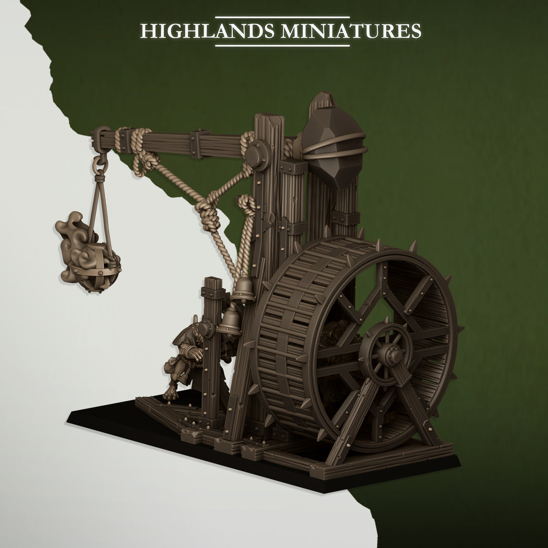 Vermin Censer Thrower unpainted resin ratfolk miniature by Highlands Miniatures, 28-32mm DnD tabletop model.