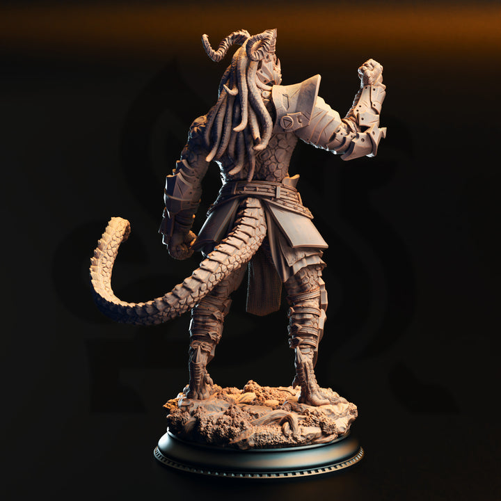 Black Dragonborn Fighter - Vaakrin Steeljaw