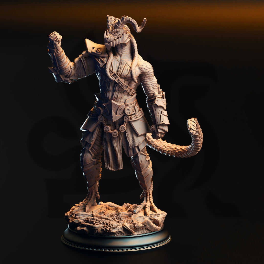 Black Dragonborn Fighter - Vaakrin Steeljaw