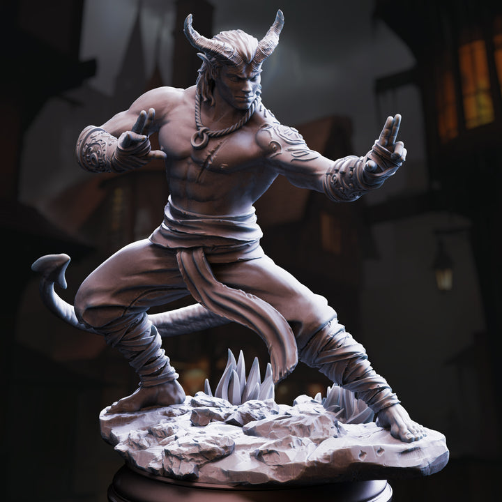 Tiefling Monk - Verek "Heartless" of the Spit