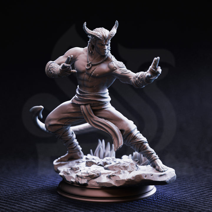 Tiefling Monk - Verek "Heartless" of the Spit