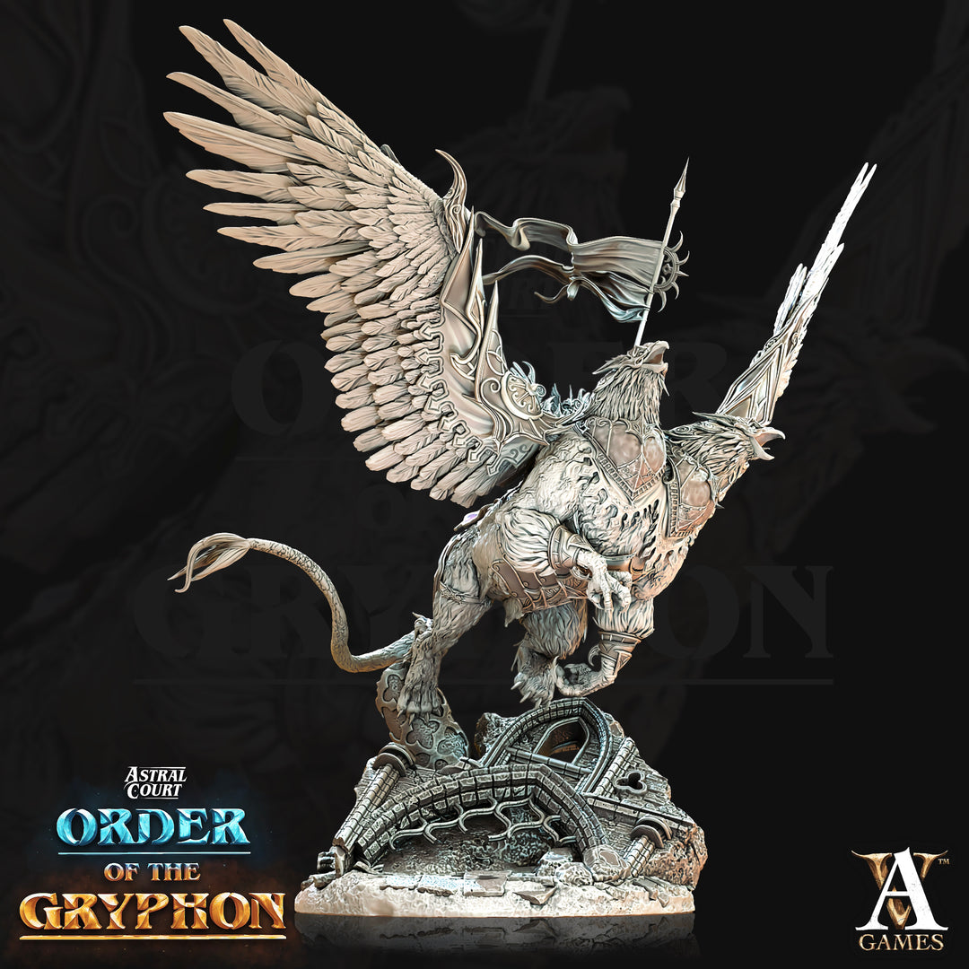 Celtan - Favored of Barachiel unpainted resin fantasy miniature by Archvillain Games, 28-32mm DnD tabletop model.