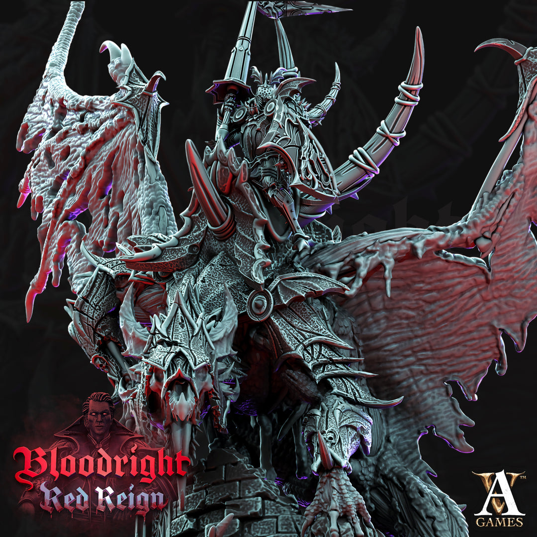 Vladoscar unpainted resin vampire miniature by Archvillain Games, 28-32mm DnD tabletop model.