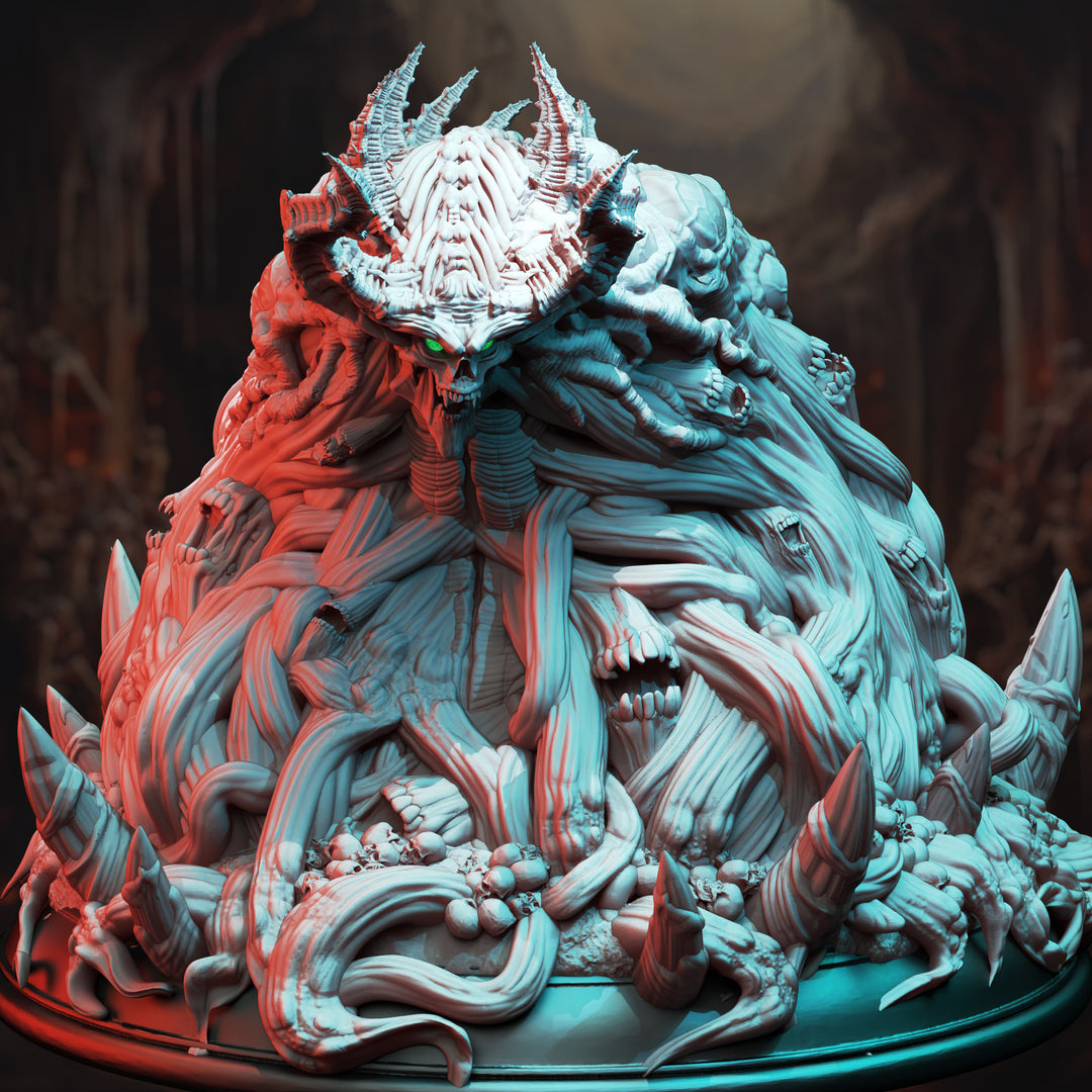 Arch Demon of Deceit - Edramundis unpainted resin demon centerpiece miniature by DM Stash, 28-32mm DnD tabletop model.