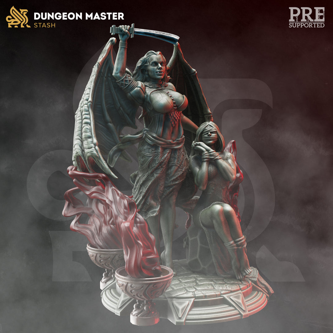 Vampire Seductress - Erys unpainted resin character miniature by DM Stash, 28-32mm DnD tabletop model.