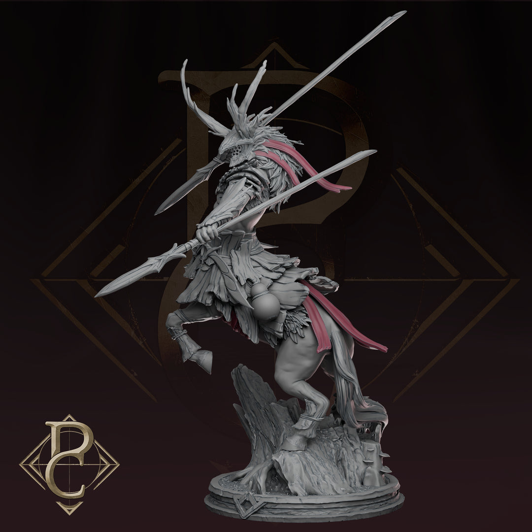 Ganarel unpainted resin character miniature by Parasite Collectibles, 28-32mm DnD tabletop model.