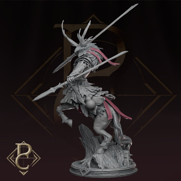 Ganarel unpainted resin character miniature by Parasite Collectibles, 28-32mm DnD tabletop model.