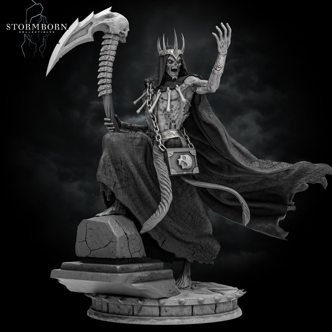 Gothric, The Decayed unpainted resin undead miniature by Stormborn Collectibles, 28-32mm DnD tabletop model.