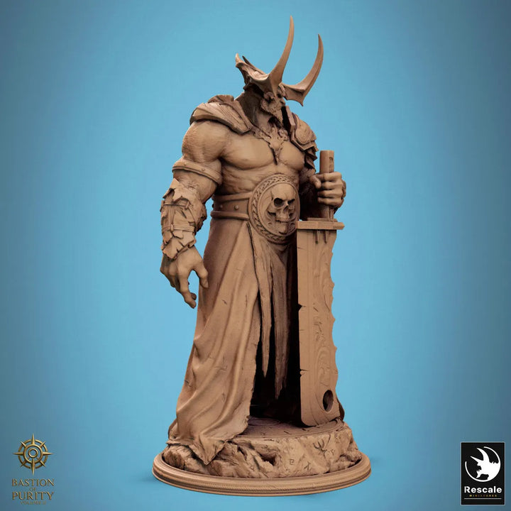 The Butcher unpainted resin demon miniature by Rescale Miniatures, 28-32mm DnD tabletop model.