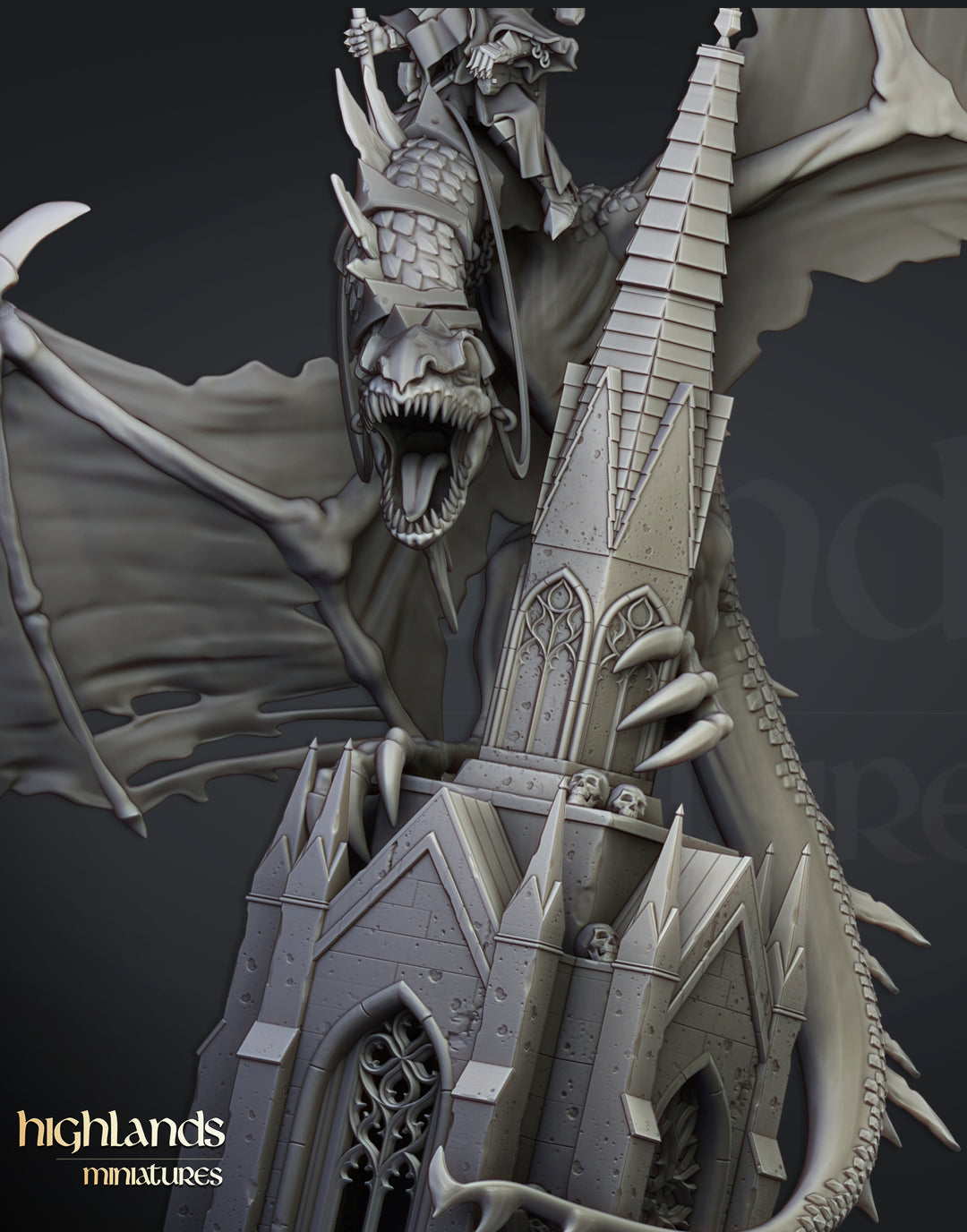 Ezekiel, Lord Necromancer on Flying Monster