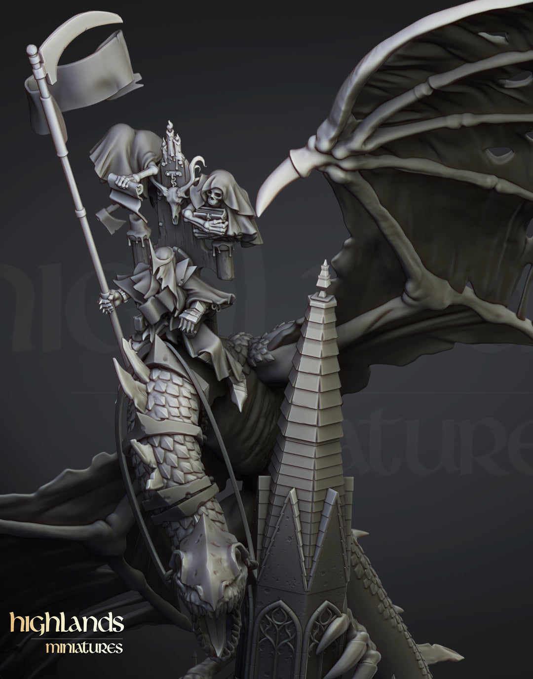 Ezekiel, Lord Necromancer on Flying Monster