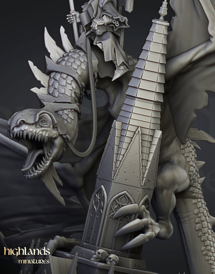 Ezekiel, Lord Necromancer on Flying Monster