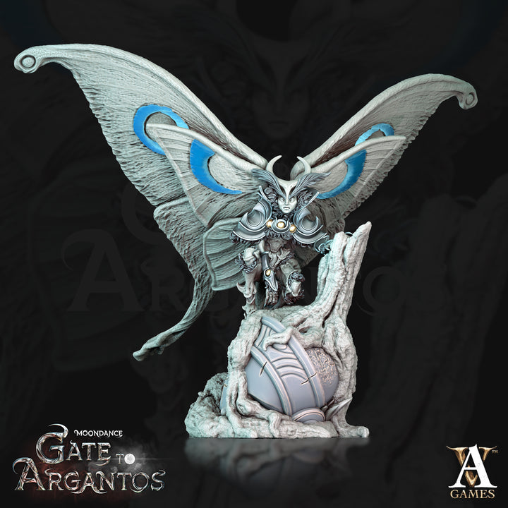 Luminae unpainted resin fantasy miniature by Archvillain Games, 28-32mm DnD tabletop model.