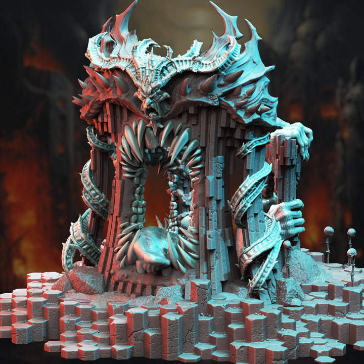 Gates to the Hells - Nosaryni tabletop terrain piece by DM Stash, 28-32mm wargaming scenery.