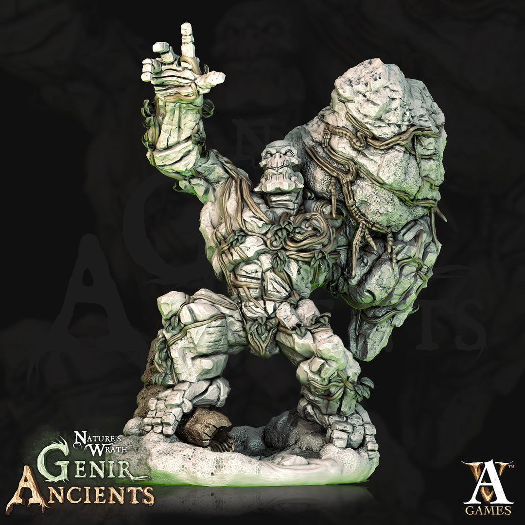 Forest Elementals unpainted resin elemental miniature by Archvillain Games, 28-32mm DnD tabletop model.