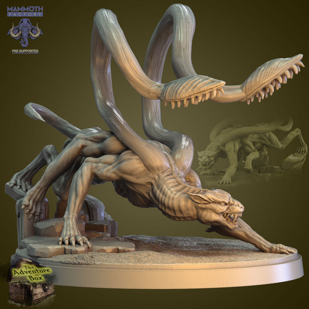 Phase Panther unpainted resin fantasy miniature by Mammoth Factory, 28-32mm DnD tabletop model.