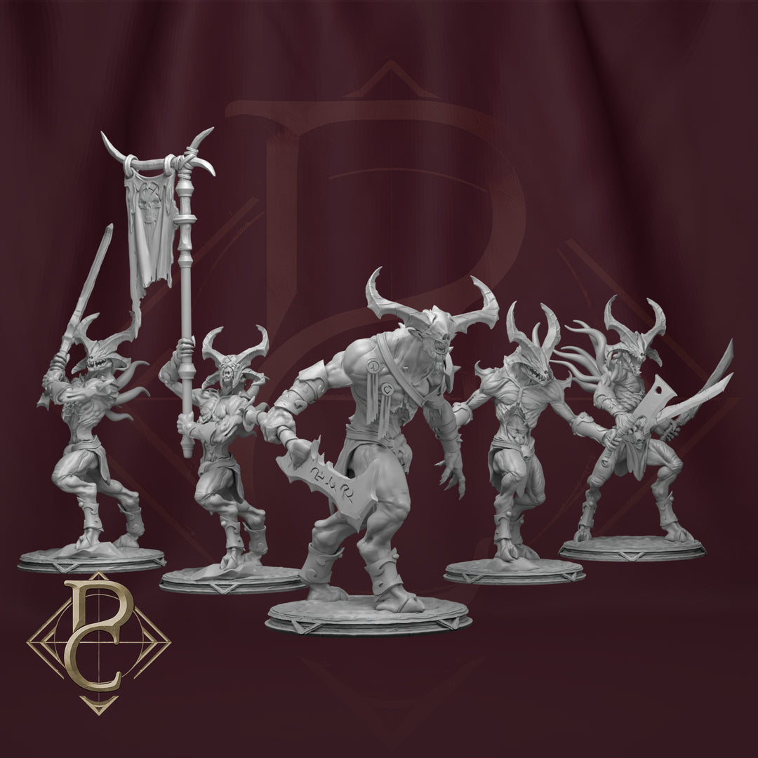 Shapeshifters unpainted resin character miniature by Parasite Collectibles, 28-32mm DnD tabletop model.