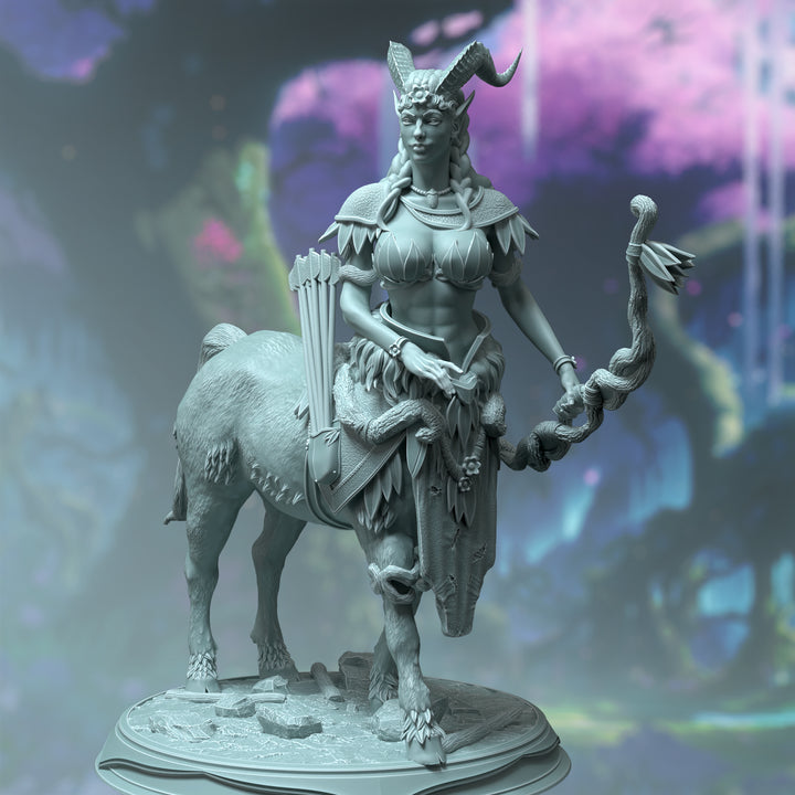 Centaur Sentinel - Tanagor unpainted resin character miniature by DM Stash, 28-32mm DnD tabletop model.